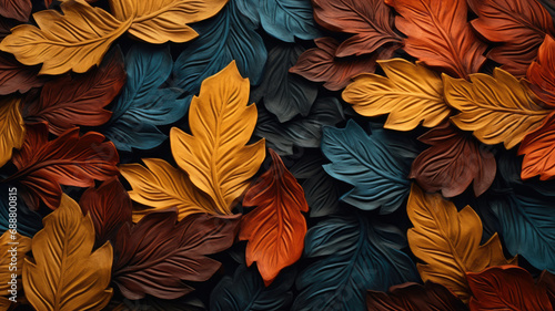 Vibrant Autumn Leaves Background