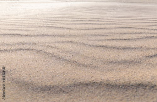 Rippled beach sand