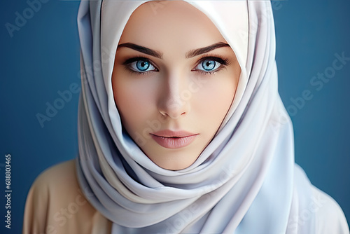 portrait of a Muslim woman in hijab
