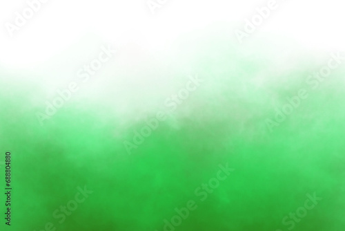 Abstract Green smoke on transparent background. Isolated Green smoke or Green fog on transparent background