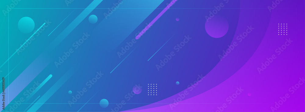 Banner background. Abstract modern. Blue and purple gradation. Element pattern
