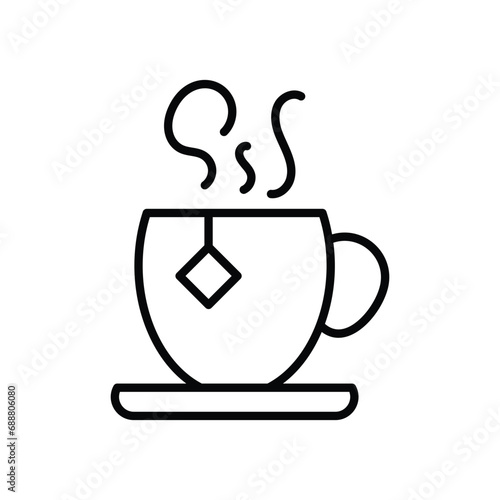 chai icon vector stock illustration