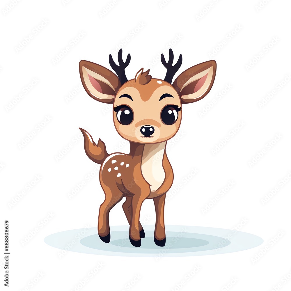 a cartoon of a deer a cartoon of a deer