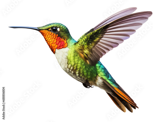 a colorful hummingbird flying © Dumitru