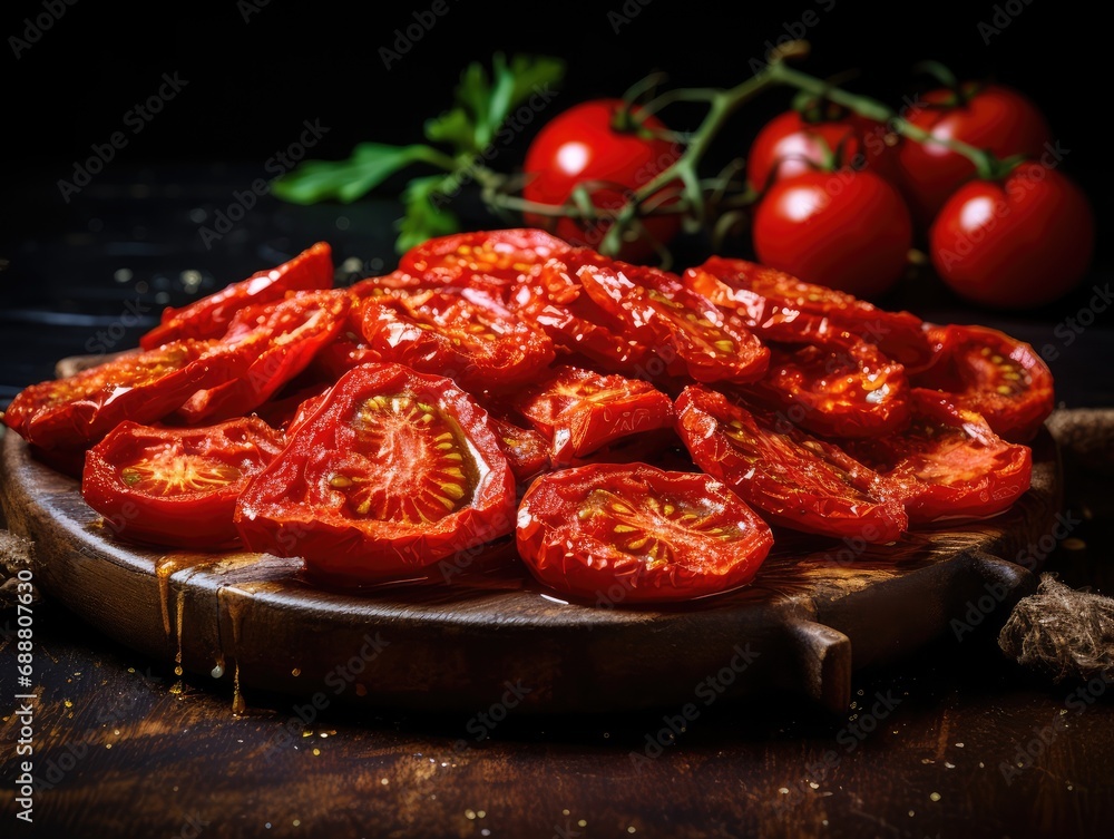 Dry Tomatoes, Sun Dried Pomodoro, Dehydrated Tomato In Olive Oil, Cured Sundried Vegetable Slices Dry Tomatoes, Sun Dried Pomodoro, Dehydrated Tomato In Olive Oil, Cured Sundried Vegetable Slices