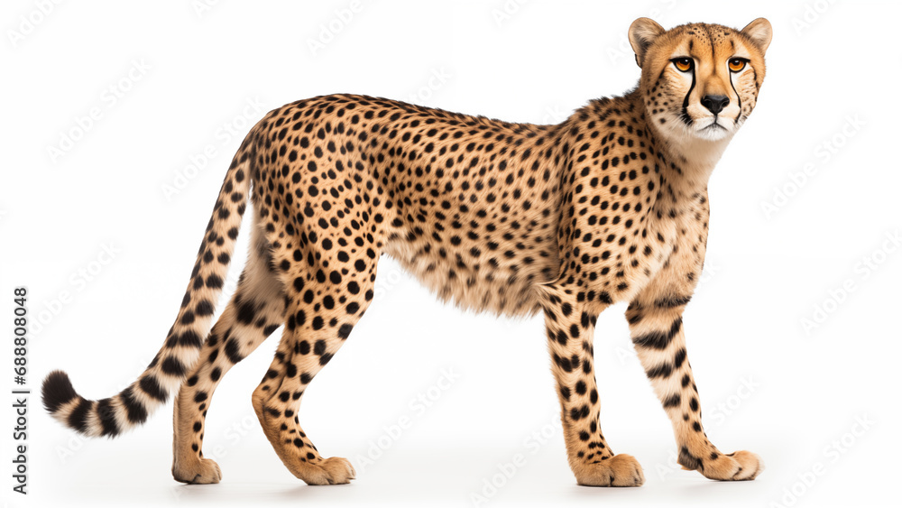 Cheet on White Background, CGI Render Cheet on White Background, CGI Render