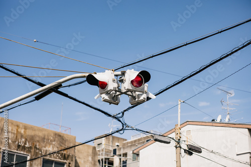 Urban Traffic Signals and Wires photo
