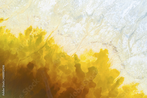 Riotinto's Vivid Yellow Mineral Textures photo