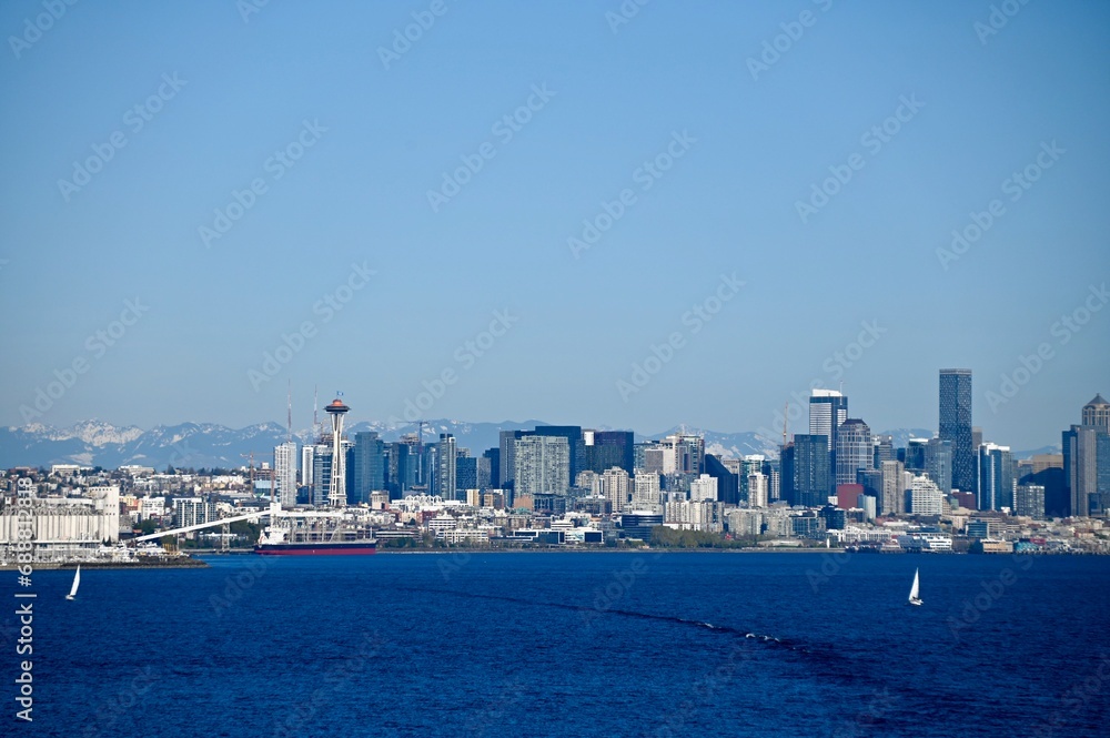 Fototapeta premium sail boats in Seattle 