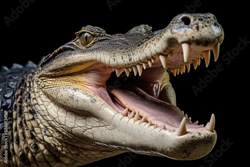 crocodile head isolated © KirKam