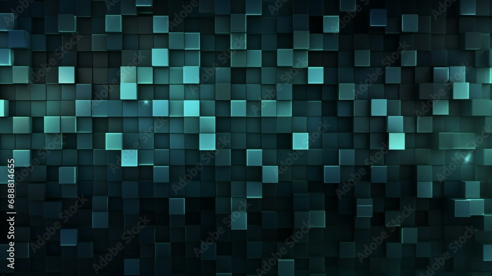 the geometric 3d background has many small squares