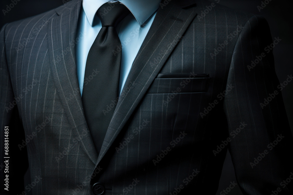 Close-up of a stylish business suit. Concept of professional elegance. Close-up of a stylish business suit. Concept of professional elegance.