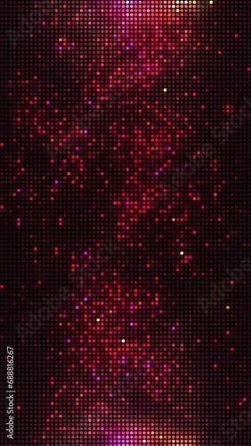 Wallpaper Mural Vertical video - shiny glowing red neon disco LED lights retro party background. Full HD motion background animation. Torontodigital.ca