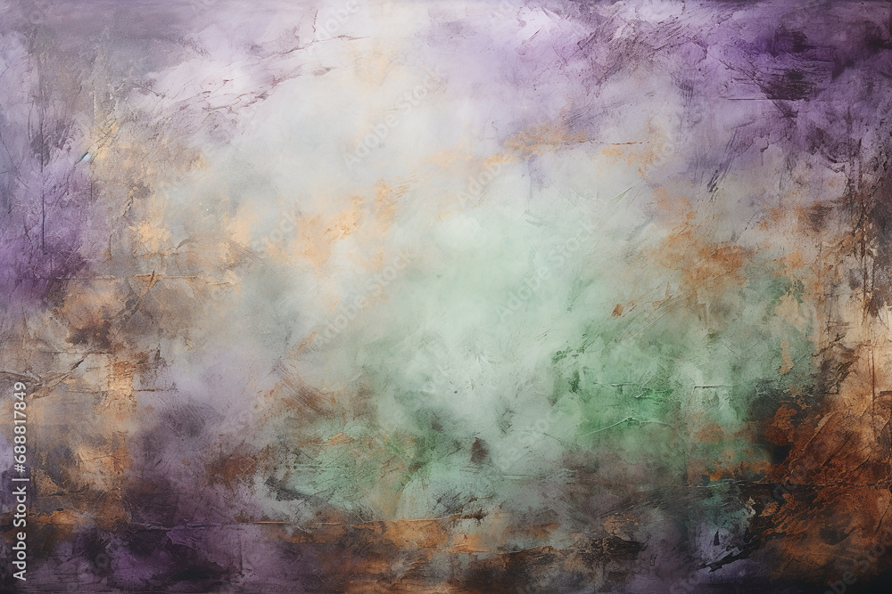 Obraz premium Grunge light green lavender background. AI generative