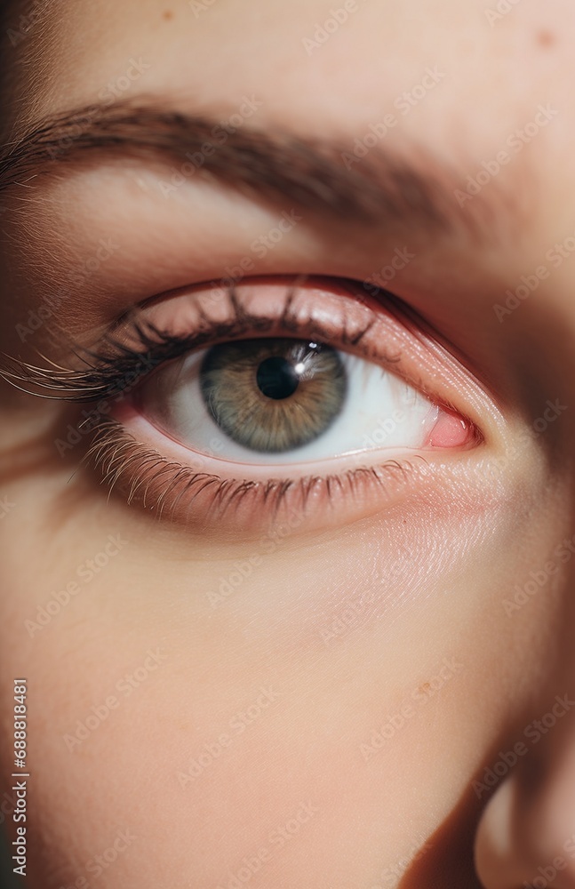 Attractive young woman face closeup with neutral make up and healthy clear skin. Beauty portrait. Salon skin care and cosmetology occupation. Attractive young woman face closeup with neutral make up and healthy clear skin. Beauty portrait. Salon skin care and cosmetology occupation.