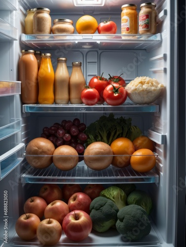 Wallpaper Mural Food filled refrigerator  Torontodigital.ca