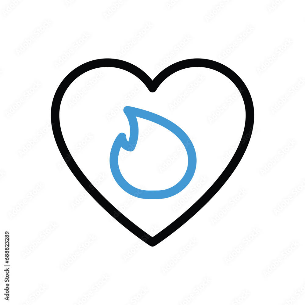 Heart Icon vector stock illustration Heart Icon vector stock illustration
