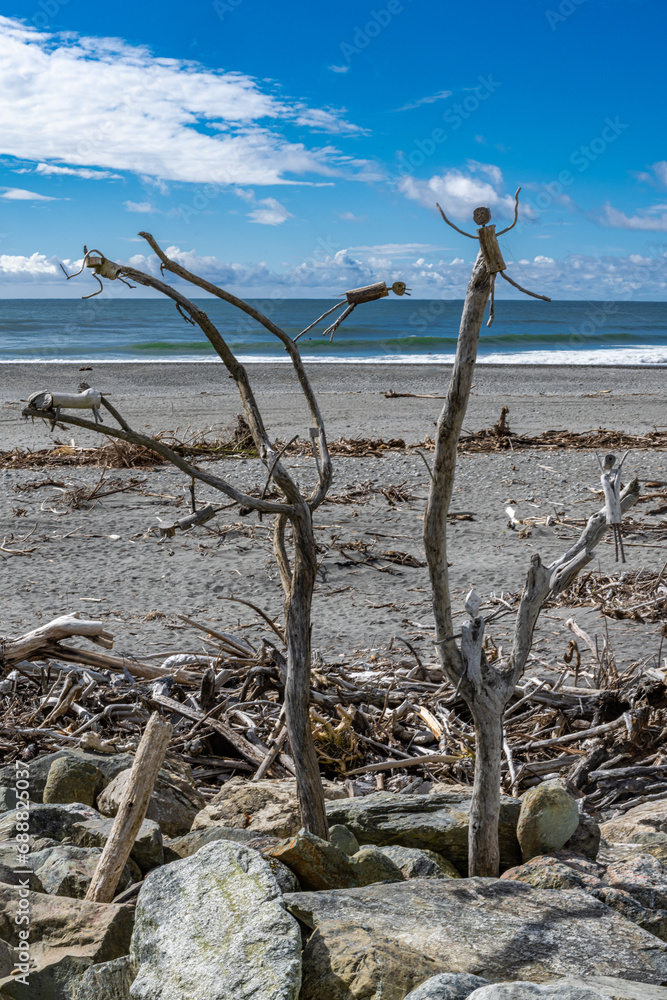 Tasman Sea Beach at Hokitika New Zealand