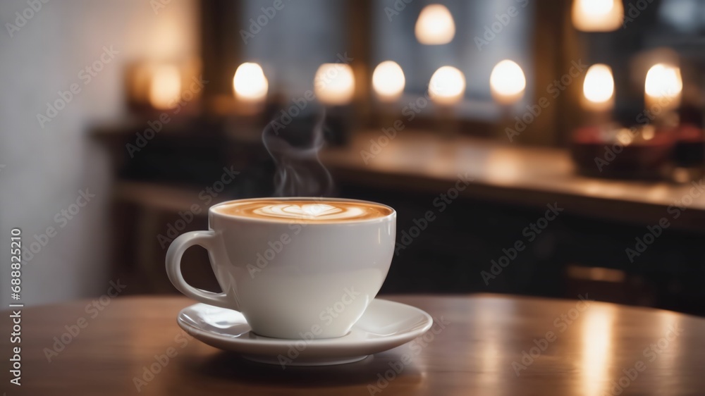 cup of coffee.Created with Generative Ai technology cup of coffee.Created with Generative Ai technology