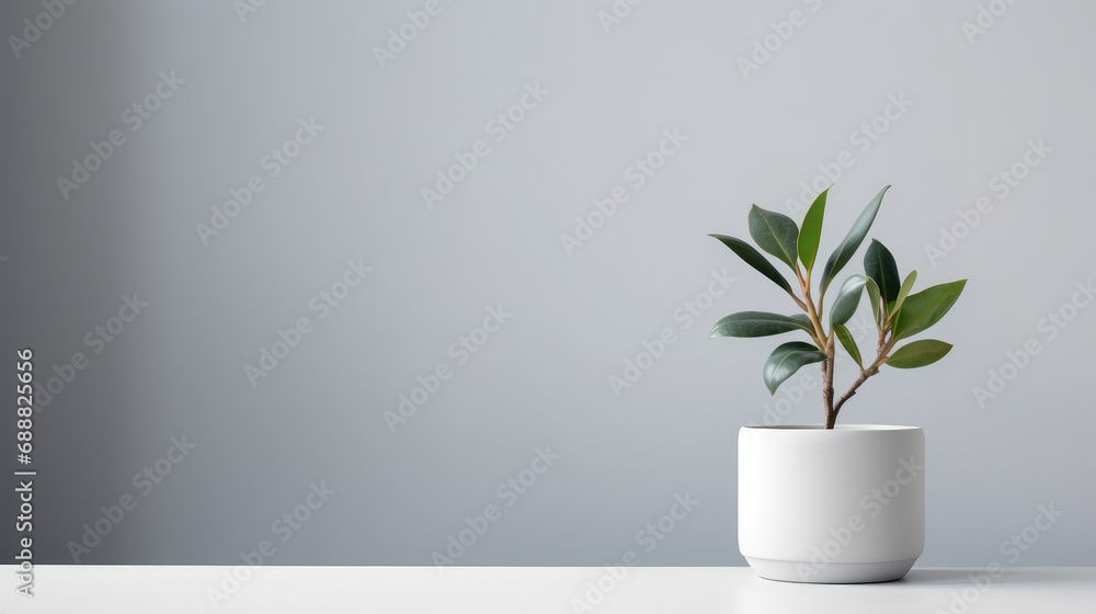 Closeup of Image Mockup with Small Plant Closeup of Image Mockup with Small Plant