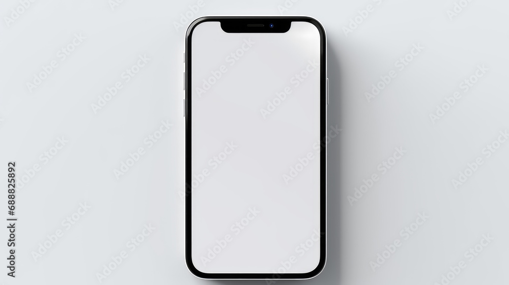 Sleek and Minimal Phone with Empty Display Sleek and Minimal Phone with Empty Display