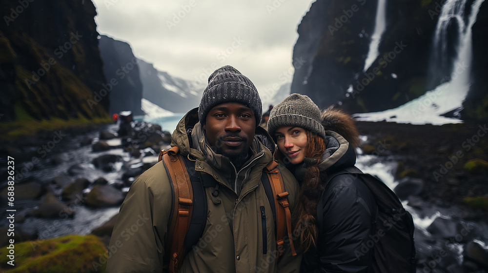 Black people on vacation in a Nordic country 