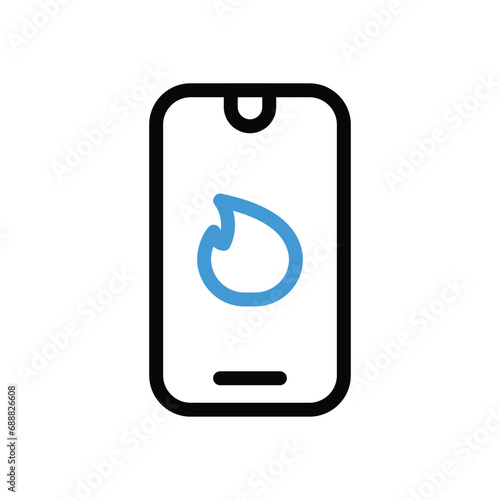 Online Dating Icon vector stock illustration