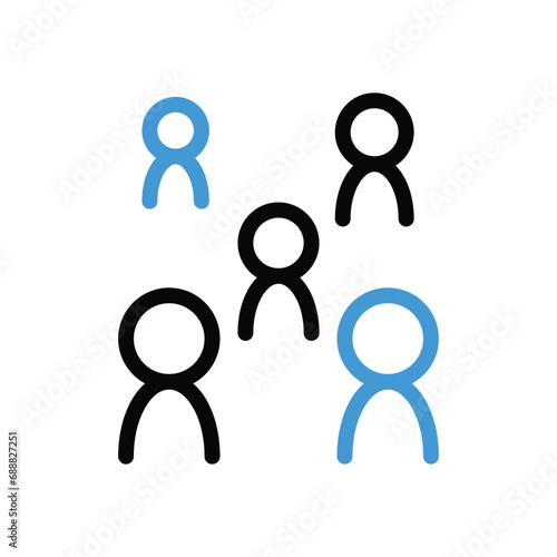 Audiense Icon vector stock illustration
