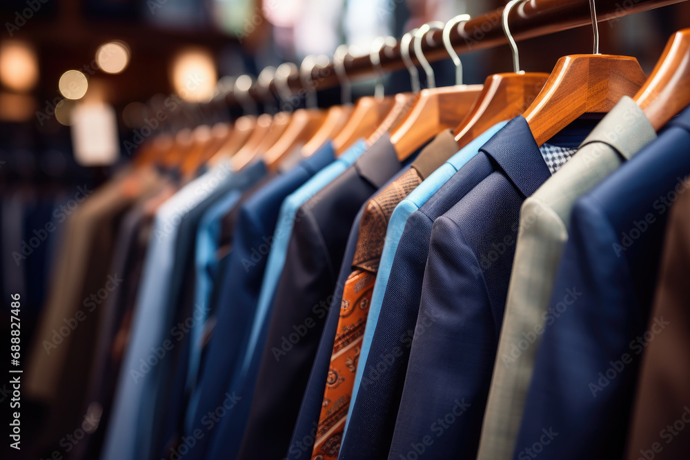 Fototapeta premium clothes on hangers