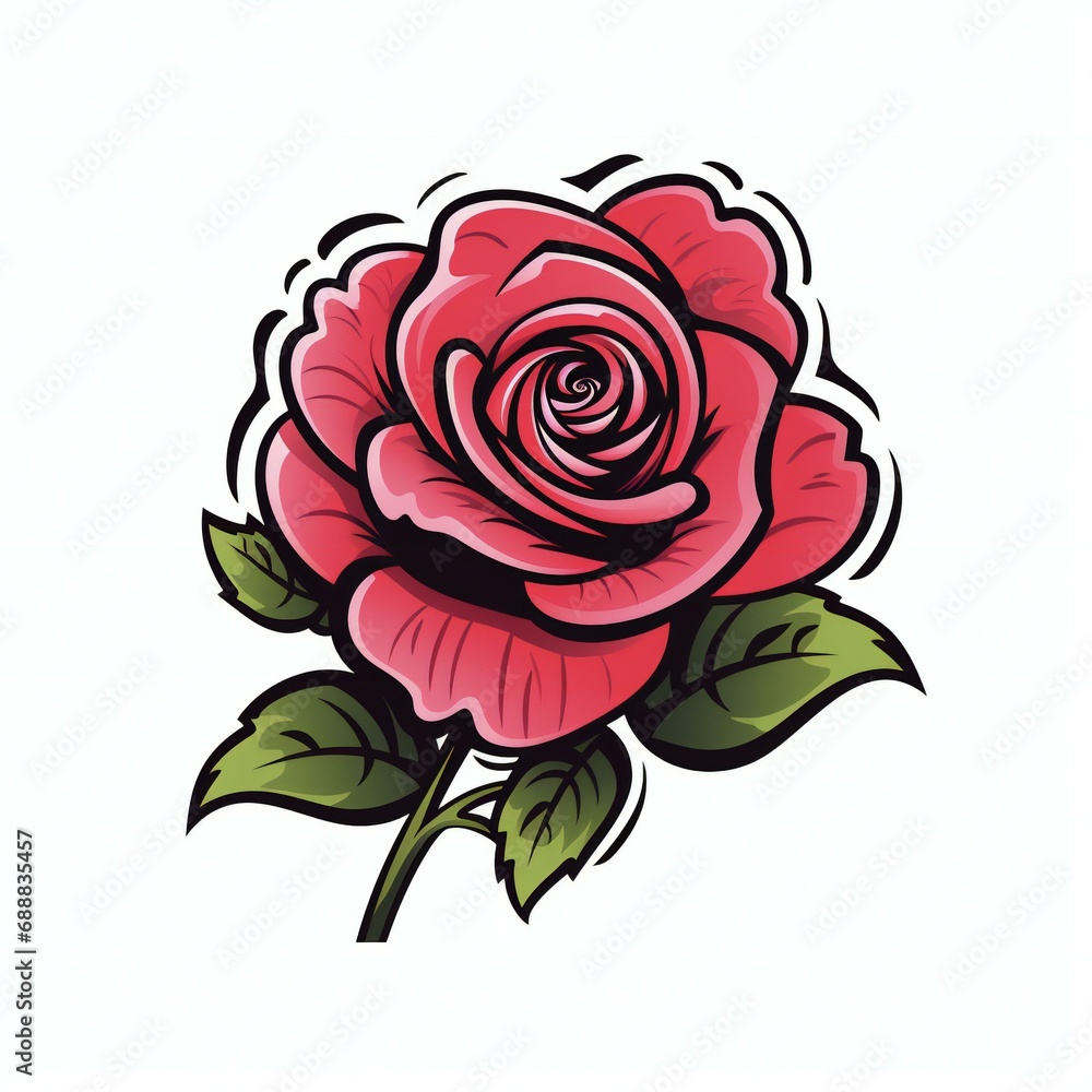 red rose isolated on white background red rose isolated on white background