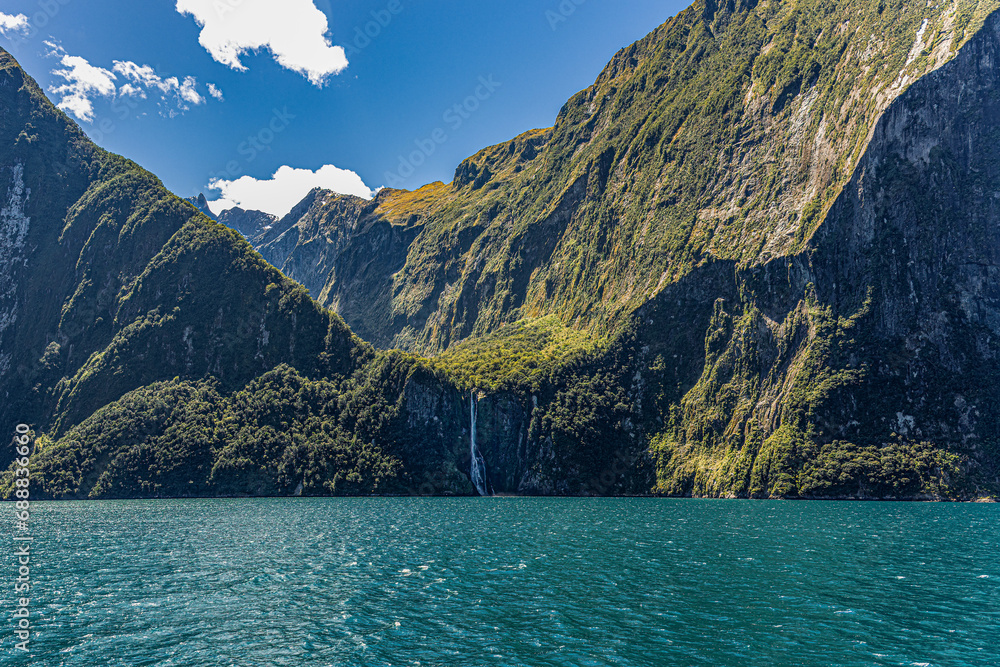 Milford Sound on the South Island New Zealand Milford Sound on the South Island New Zealand