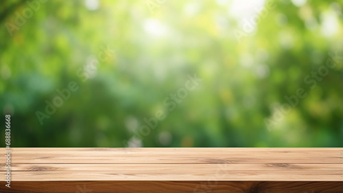 empty wood table background