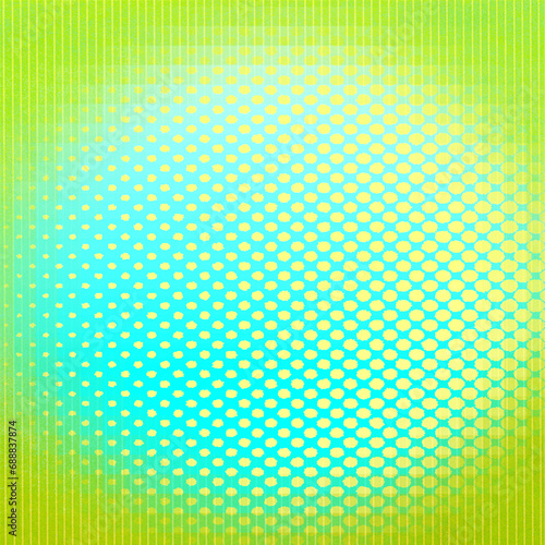Green dots textured background. Empty square backdrop illustration with copy space  usable for social media  story  banner  poster  Ads  events  party and design works