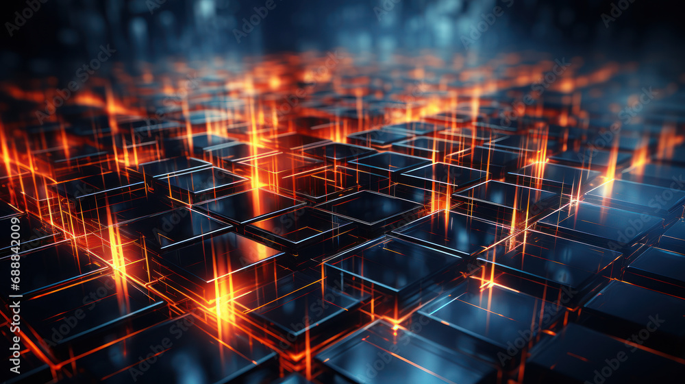 Techno Matrix: A Futuristic Technical Grid. Generative AI Techno Matrix: A Futuristic Technical Grid. Generative AI