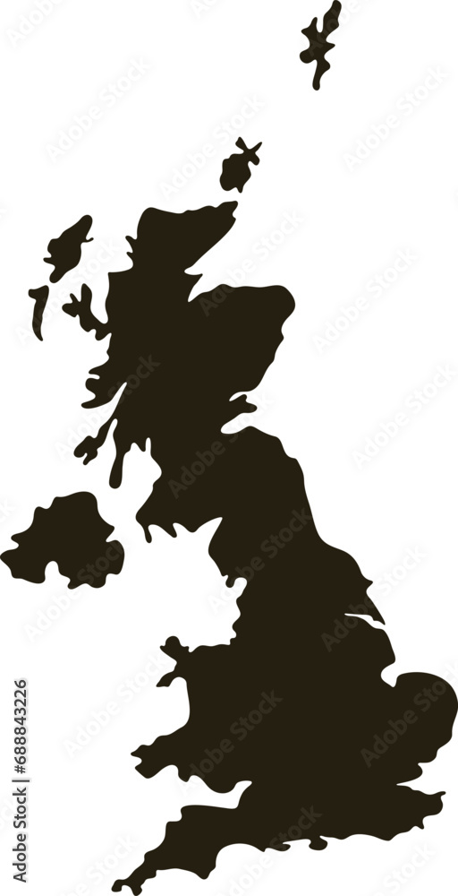 Map of United Kingdom Solid black - 1000 F 688843226 EtVdC8J7rM5HffGNhCp3O2IHw6KkPayh 