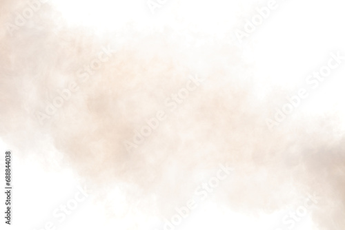 Dense Fluffy Puffs of White Smoke and Fog on white Background, Abstract Smoke Clouds, All Movement Blurred, intention out of focus, Air pollution pm 2.5 dust in city photo