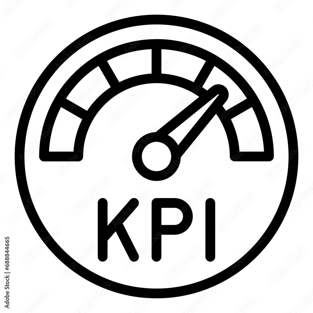 KPI performance index indicator icon KPI performance index indicator icon