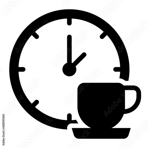 Coffee break time icon