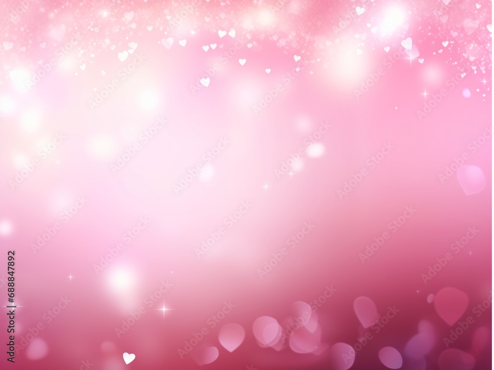 romantic pink heart banner template,abstract
background,bokeh,elegant,glitter