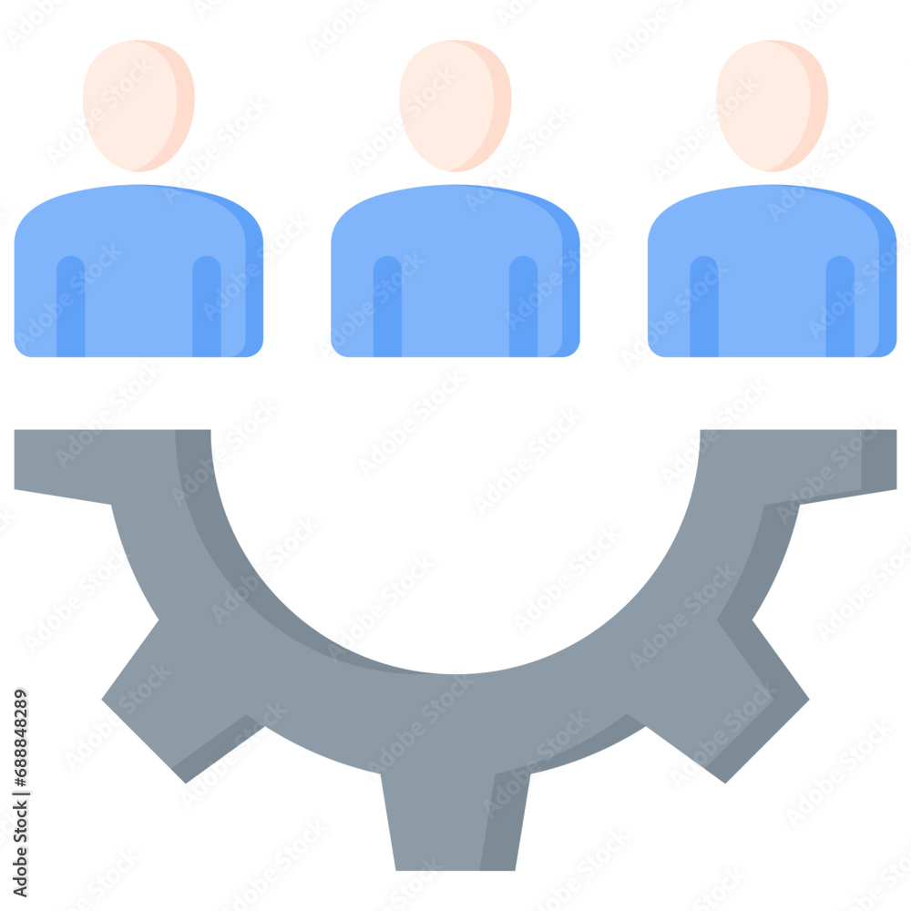 Team Management Flat Icon Team Management Flat Icon