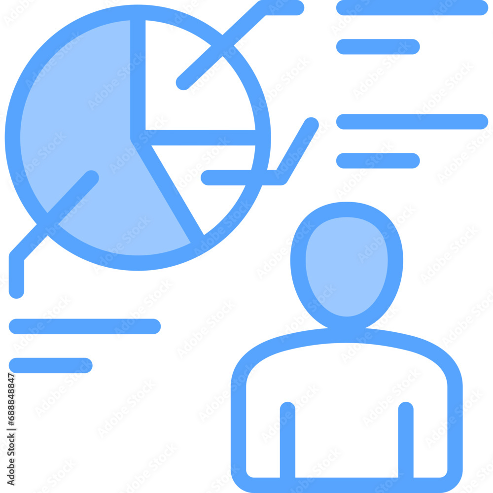 Statistics Blue Icon Statistics Blue Icon