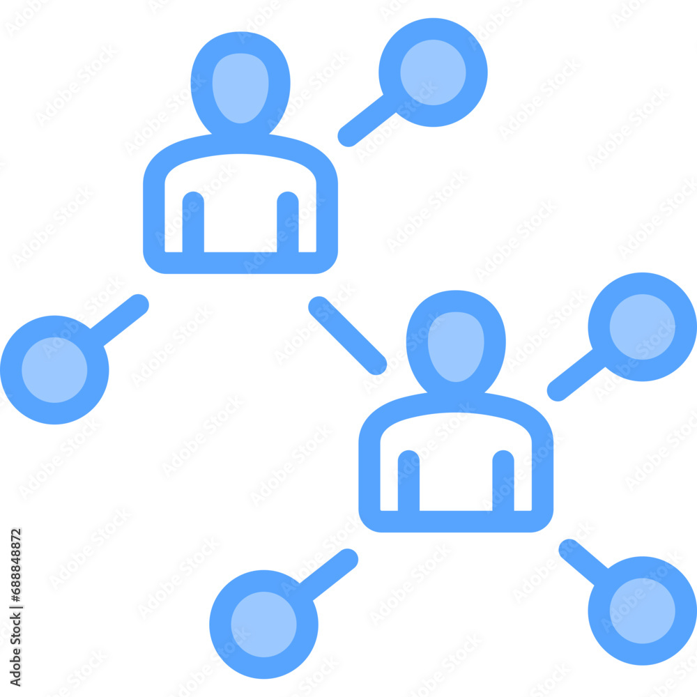 Network Blue Icon Network Blue Icon