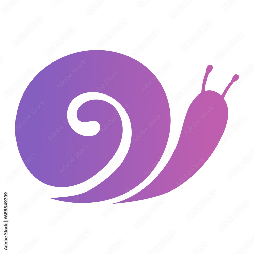 Fototapeta premium snail vector logo