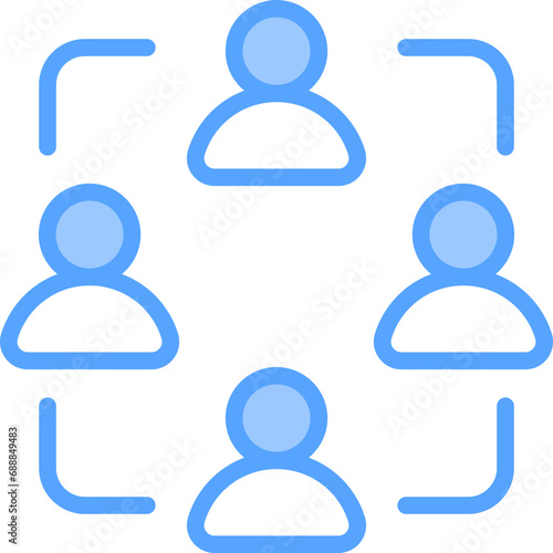 Workgroup Blue Icon
