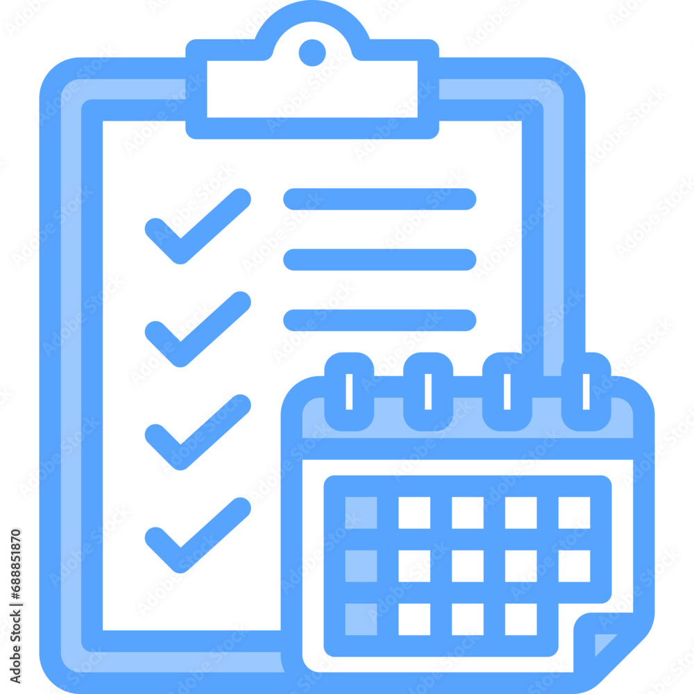 Planning Blue Icon Planning Blue Icon
