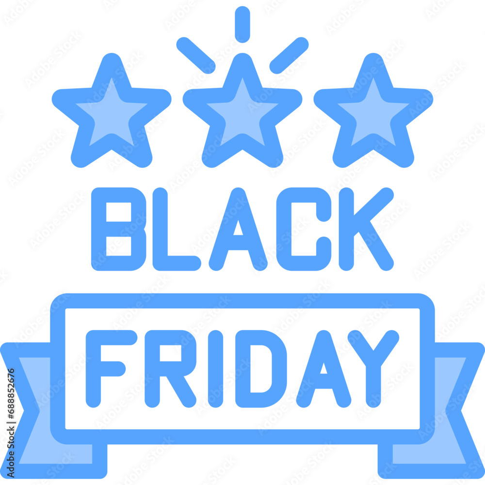 Black Friday Blue Icon Black Friday Blue Icon
