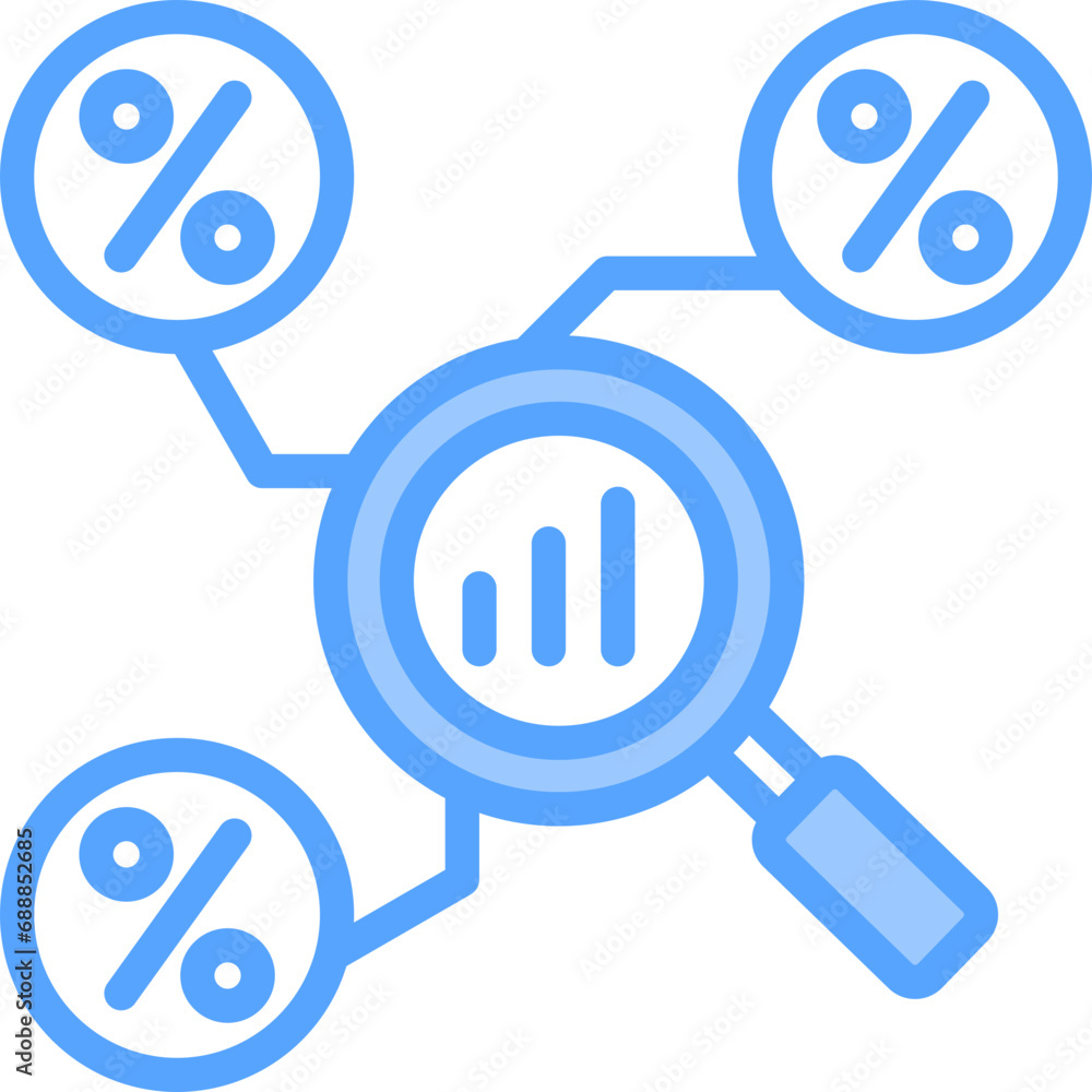 Analytics Blue Icon Analytics Blue Icon