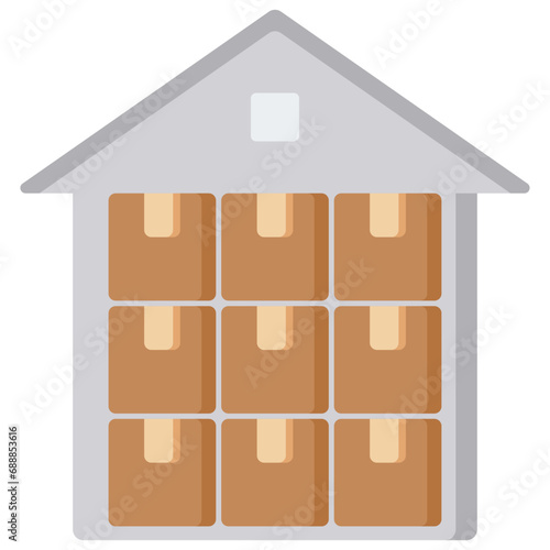 Warehouse Flat Icon
