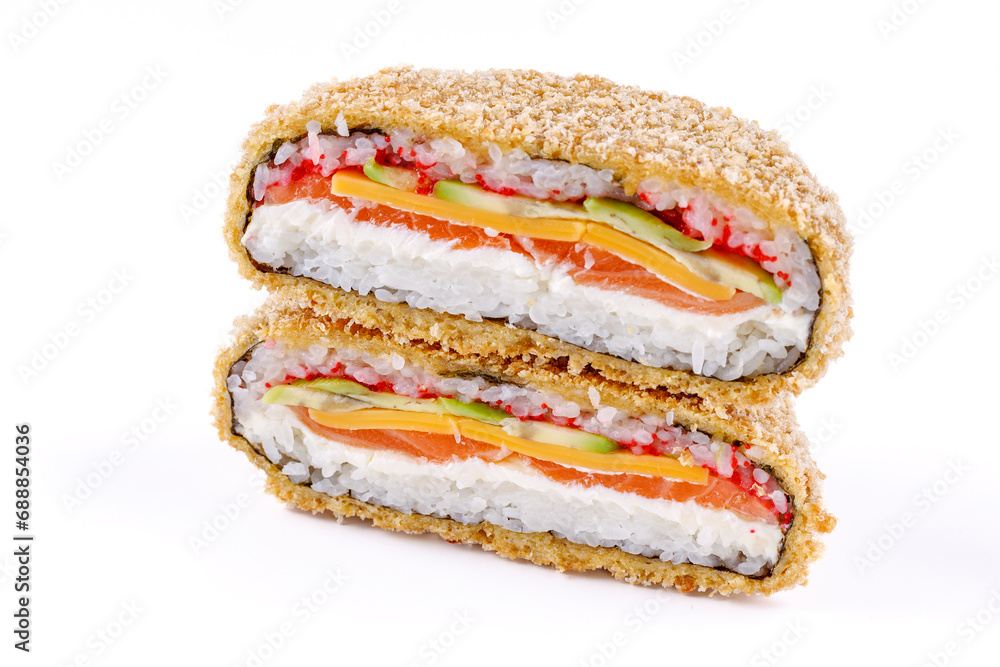 appetizing fresh sushi burgers on white background for food delivery site 9 appetizing fresh sushi burgers on white background for food delivery site 9