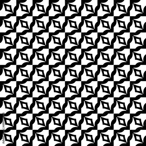 Wallpaper with Seamless repeating pattern.  Black and white pattern . Abstract background. Monochrome texture  for web page  textures  card  poster  fabric  textile.